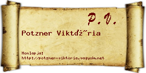 Potzner Viktória névjegykártya